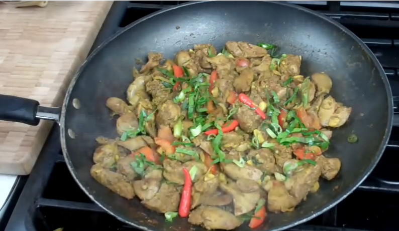 Curry Chicken Livers