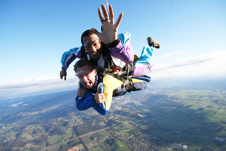 skydiving