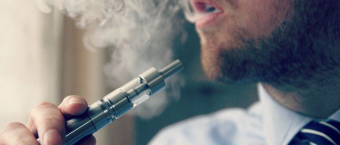 man vaping