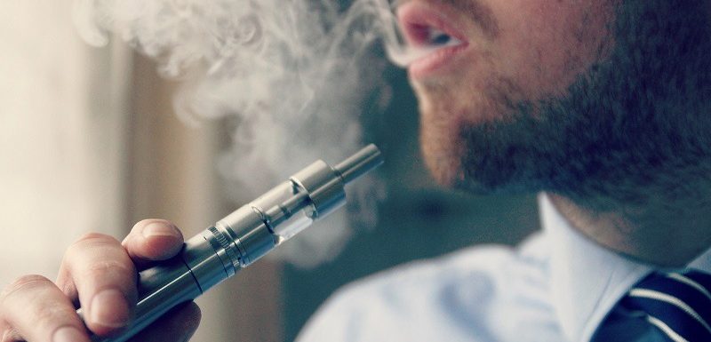 man vaping